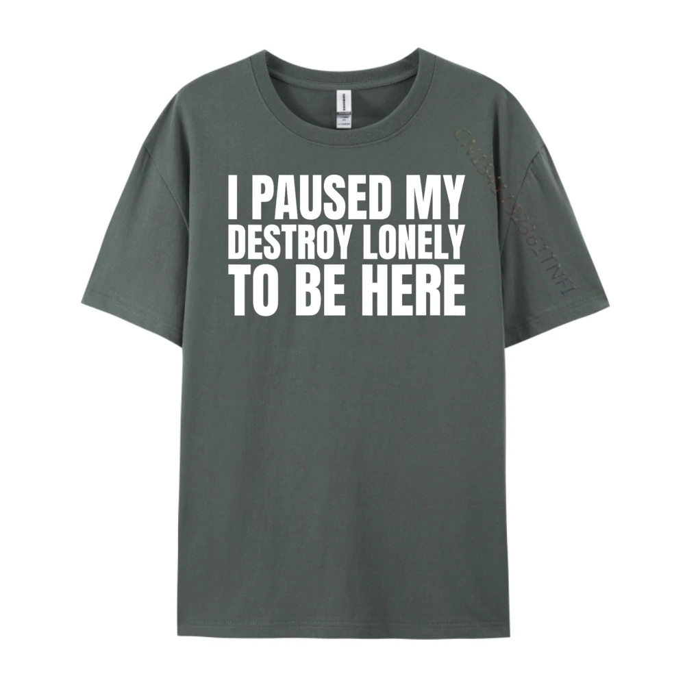 لقد أوقفت تدميرتي وحيدا ليكون هنا قميص كما قول Harajuku الكلاسيكية تي شيرت الرجال الملابس عيد القديس باتريك #5