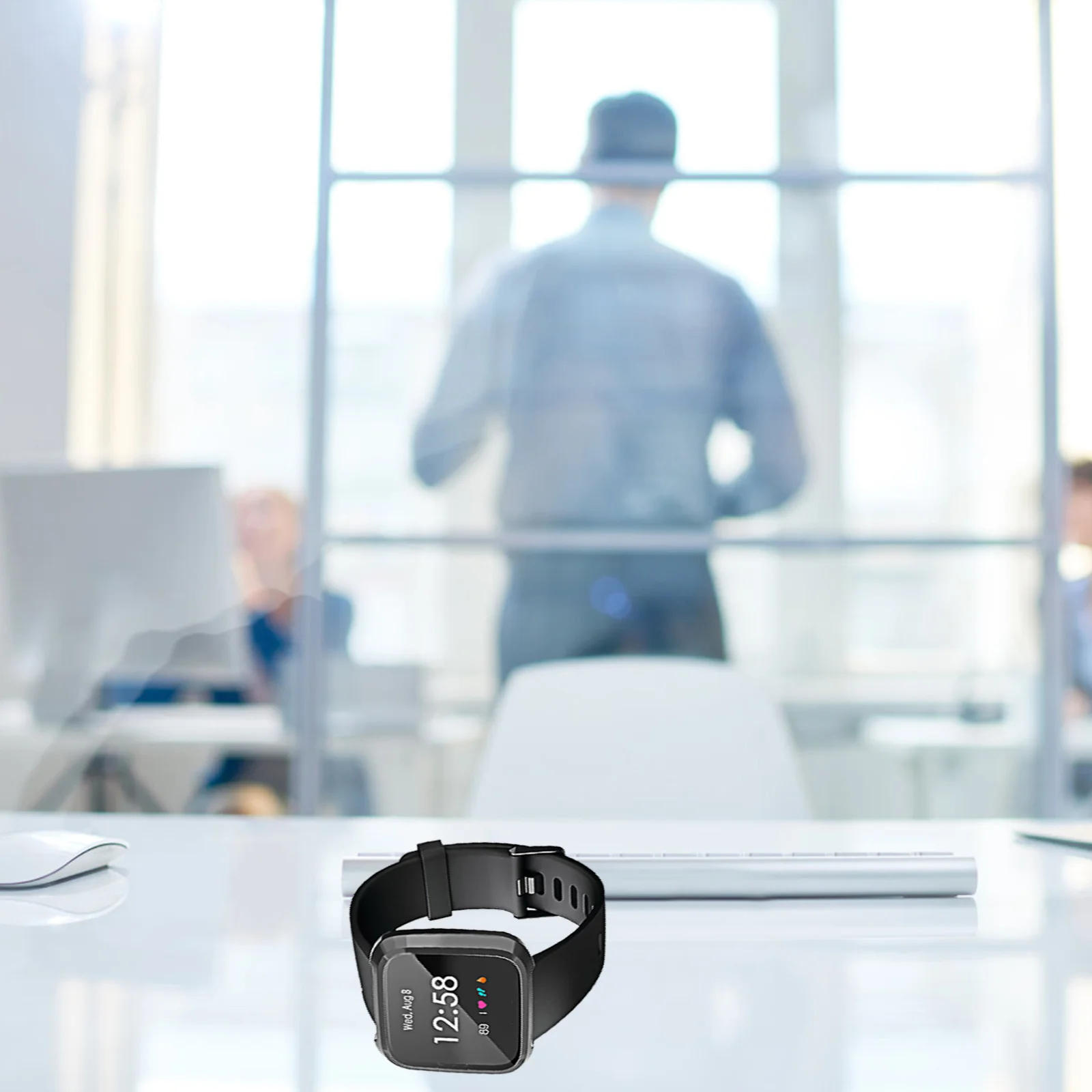 

Стильный защитный чехол для часов, серый материал ТПУ, прочный, против царапин, для комплектов, чехол для часов