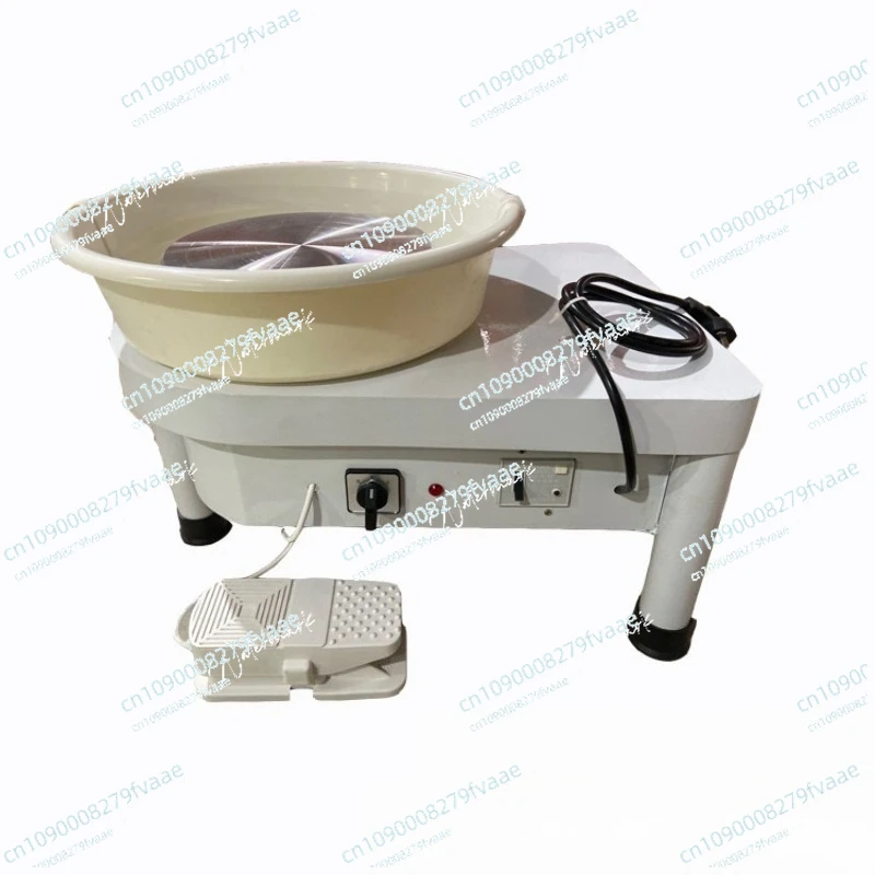 

Pottery Wheel Machine with LCD Panel Adjustable 0-300RPM Speed Manual&Foot Pedal with ABS Detachable Basin