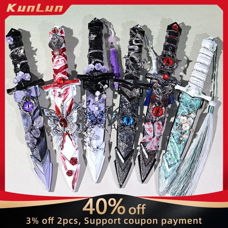 

28 CM Game Peripherals Handmade Decoration Knife Metal Craft Weapon Model Collectible Desk Ornaments Creative Birthday Gifts Toy