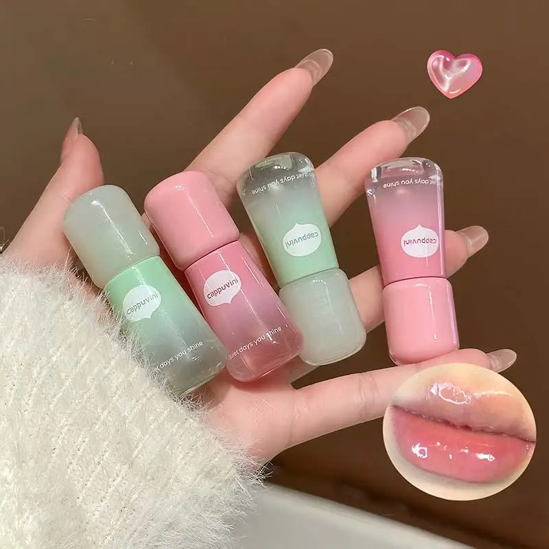 Cappuvini フルーティー保湿リップオイル Cear リップグロス ガラス唇 リップラインを軽減 リップケアに最適 リップクリーム