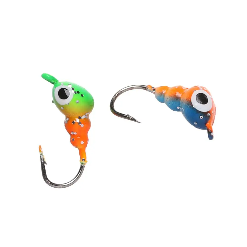 6/18Pcs Jig Head Hook Soft Bait Hooks 0.5g 0.8g 1.3g Small Ice Fishing Hook for Lure Grub Worm Lure Hook Fishing Hooks