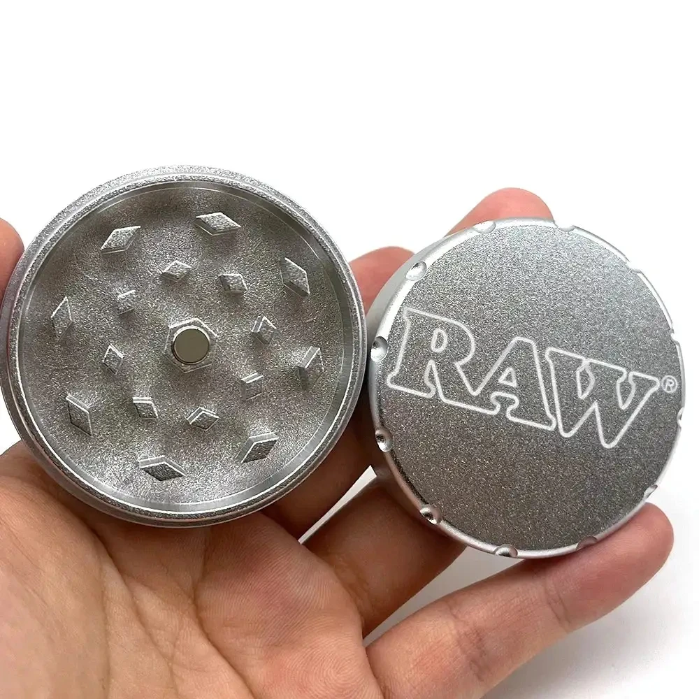 2-layer 50mm Herbal Tobacco Grinder Herb Metal Rolling Tray Kit Smoking Set Plastic Roller Maker Storage Tube