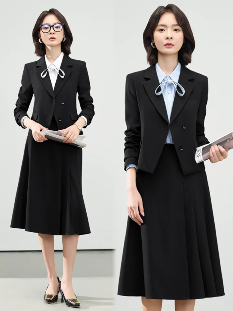 Women's Professional Suit for Spring and Autumn2025New slim-fit waist-cinching blazer for petite individuals in the light profes