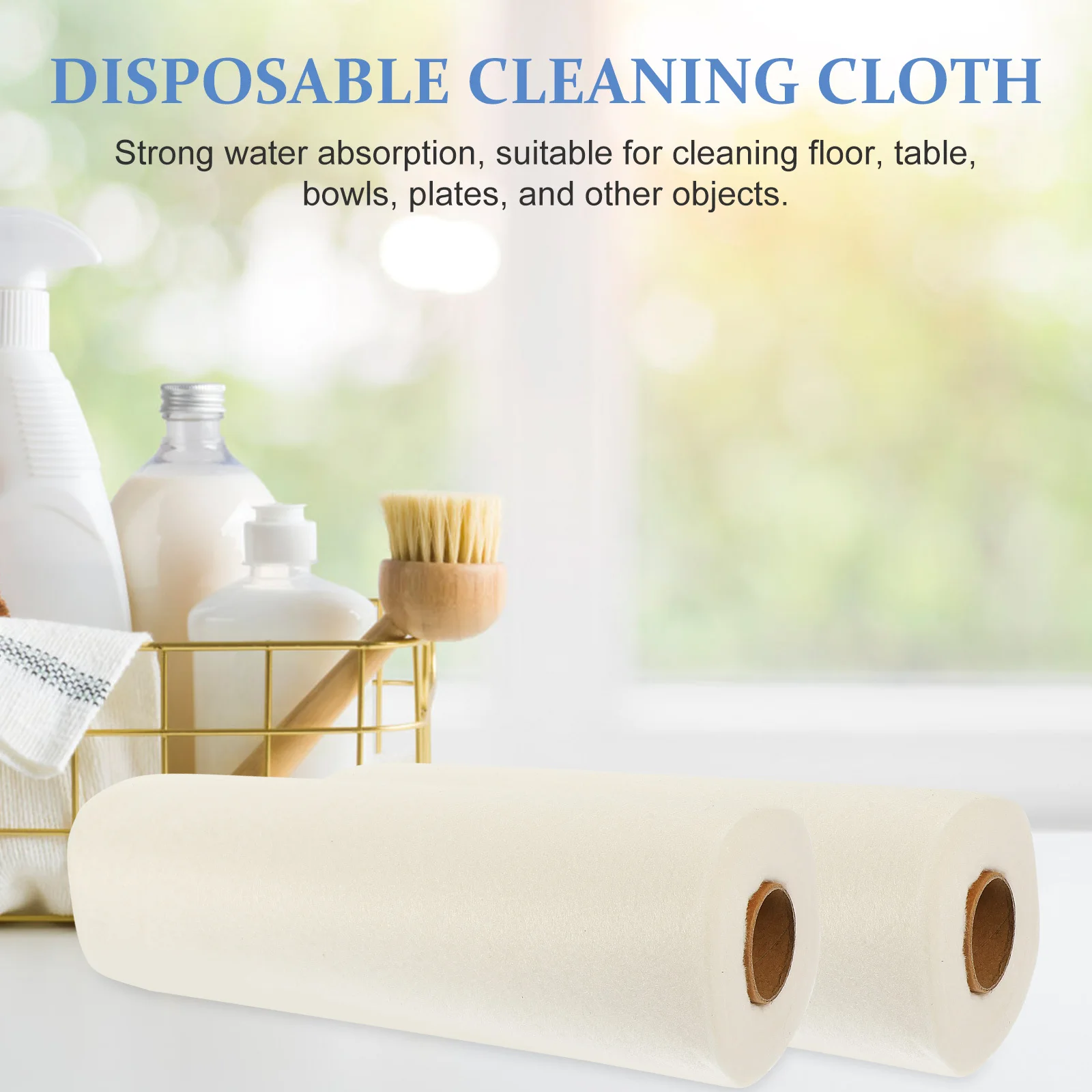

1 Roll Disposable Dishcloths Kitchen Cleaning Rags Water Absorbing Strong Detergency For Tableware Washing Multi-Function