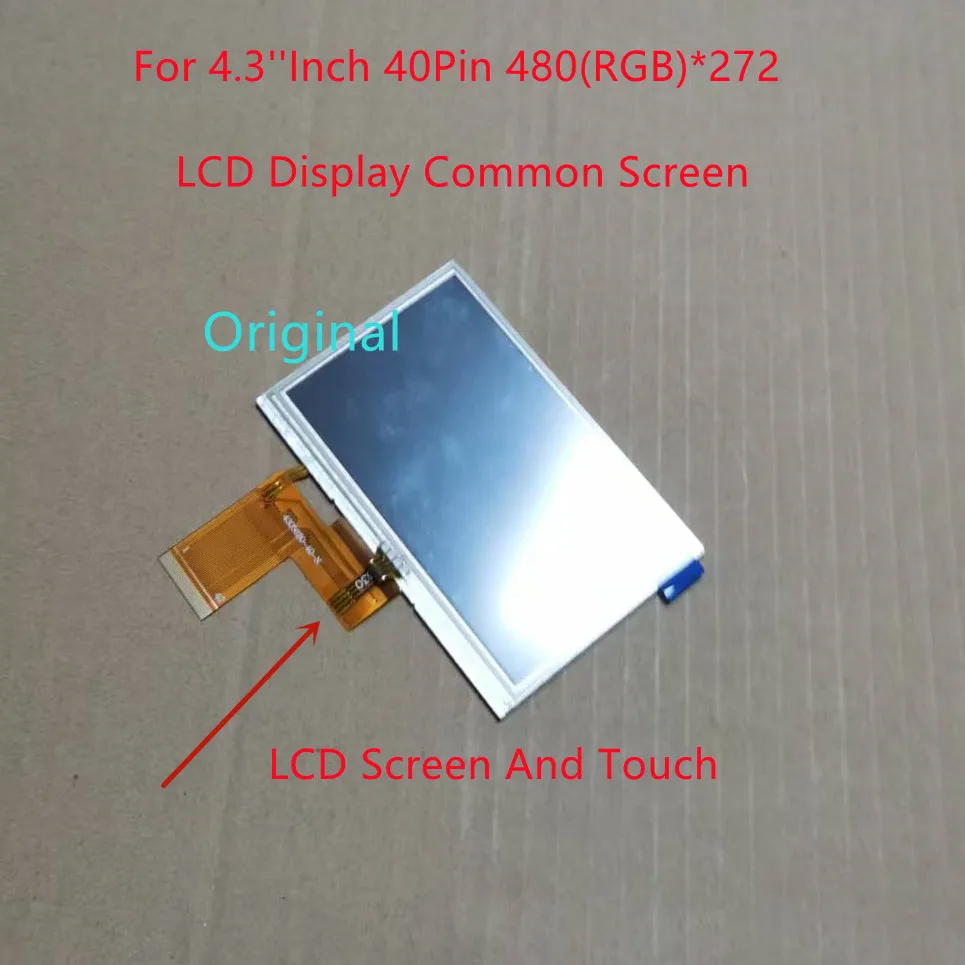 

New For 4.3''Inch 40Pin 480(RGB)*272 LCD Display Common Screen GL043056B0-40 043056B0-40 HD430B0 GL04303600-40 LCD Screen Tested