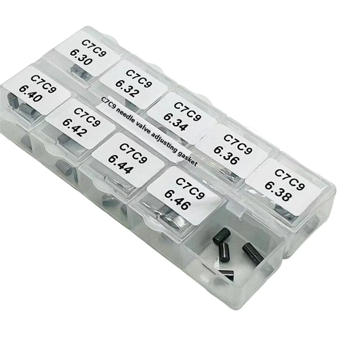 A952K C7 C9 Injector Needle Valve Adjustment Shim Kit 6.30-6.48 for Injector Repair Replacement Parts SUMMER
