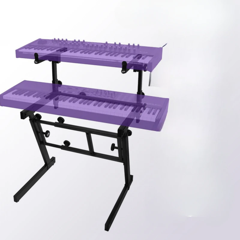 Double-layer Z-shaped piano frame can be lifted. Two-layer electronic piano universal keyboard frame