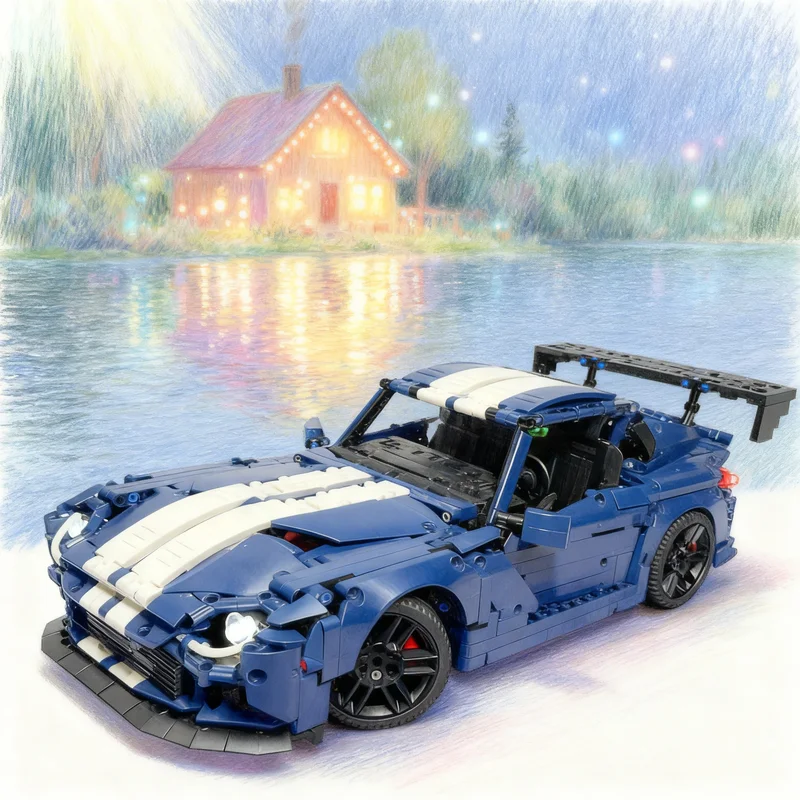 

2299pcs MOC Dodge Viper ACR Technical Model Building Blocks Construction Christmas Gifts Toy Creative DIY Idea Education Brick