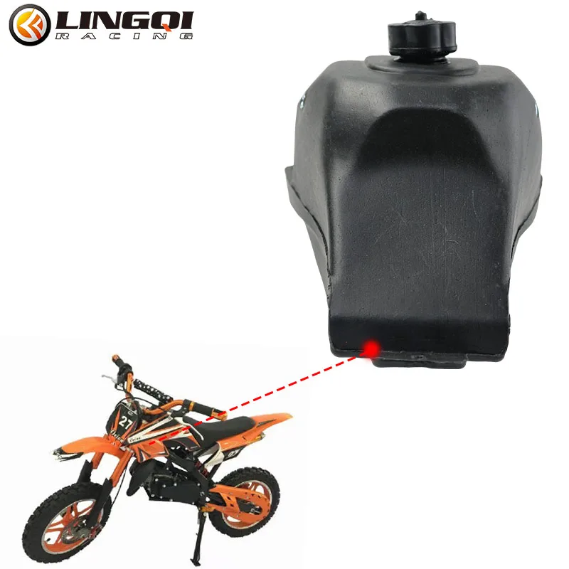 ONLEEYPP Black Motorcycle 3L Plastic Petrol Gas Fuel Tanks with Tank Cap For Off-road25CC 140cc 250cc Apollo Orion Pit Dirt Bike