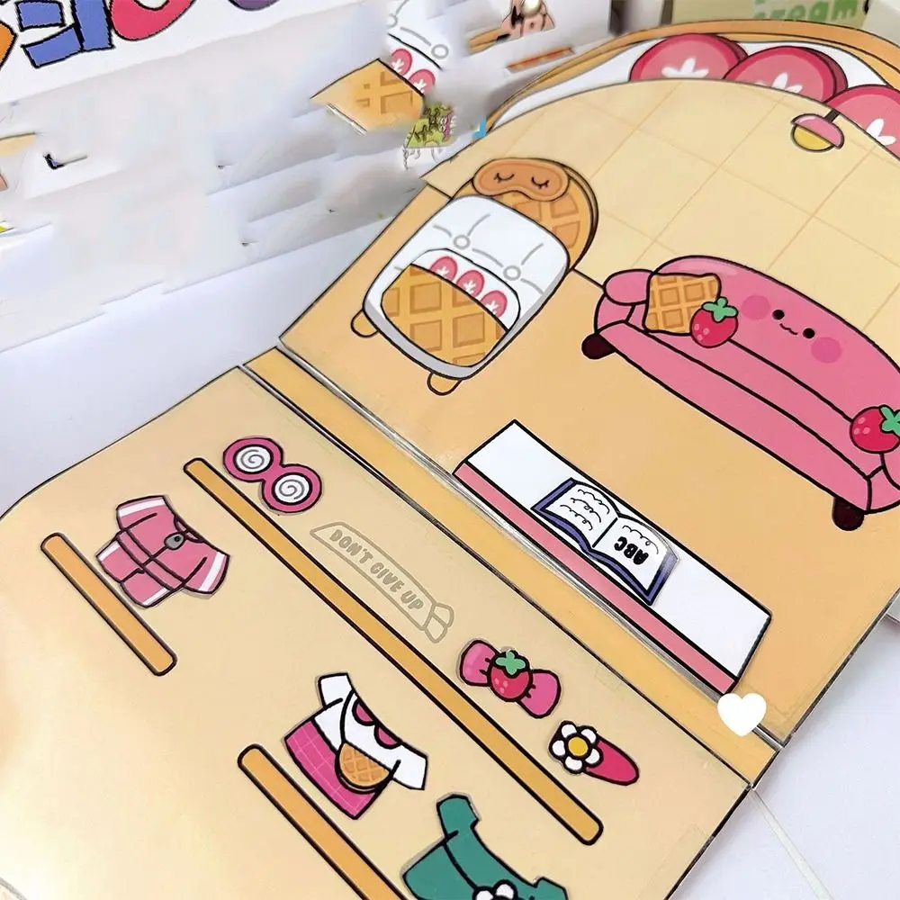 Beanie livre matériel Pack gaufre pétrir livre silencieux fait maison Montessori magasin d'ongles livre silencieux papier fait à la main coton enfants