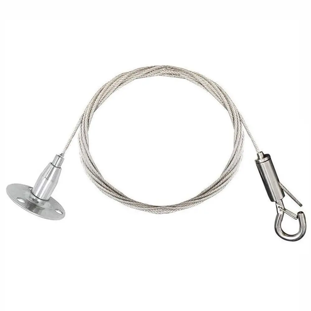 حبل سلكي من الفولاذ المقاوم للصدأ عالي الجودة قابل للتعديل مع قفل تعليق الحبل القابل للسحب