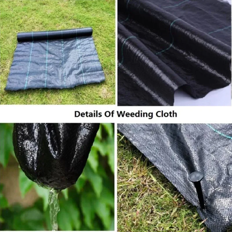 3/5/10/15/20M Agriculture Weed Barrier Landscape Fabric Ground Cover Mat Plastic Plant Grow Care Cloth Garden Greenhouses Tools