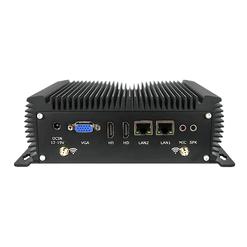 Yohirs Fanless Industrial Mini PC Intel Core I5 8305G i7 8705G 2xGiga 2xDB9 RS232 2xLAN 8xUSB 2xHDMI VGA WiFi Windows11 Linux