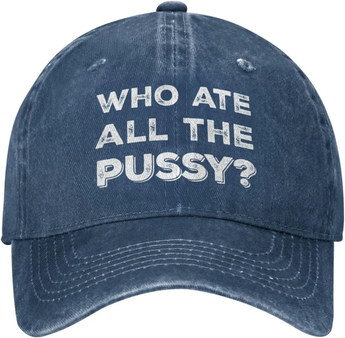 Funny Hat Who Ate All The Pussy Hat for Women Baseball Hats Cute Hat