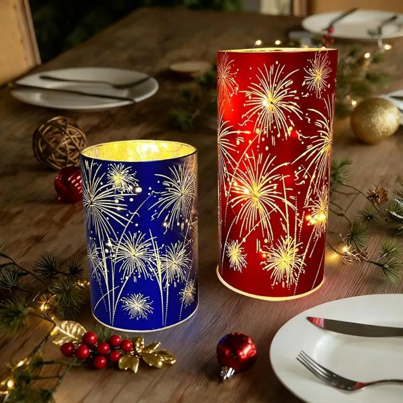 Celebration LED Pillar Flameless LED Party Holiday Homes Decoration Table Lamp Enduring M4YD