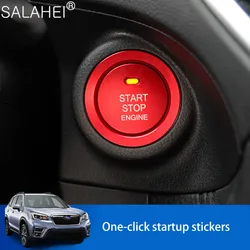 For Subaru XV Forester Outback One-click Start Decoration Stickers Car Engine Push Start Stop Button Ring Cover Cap Accessories
