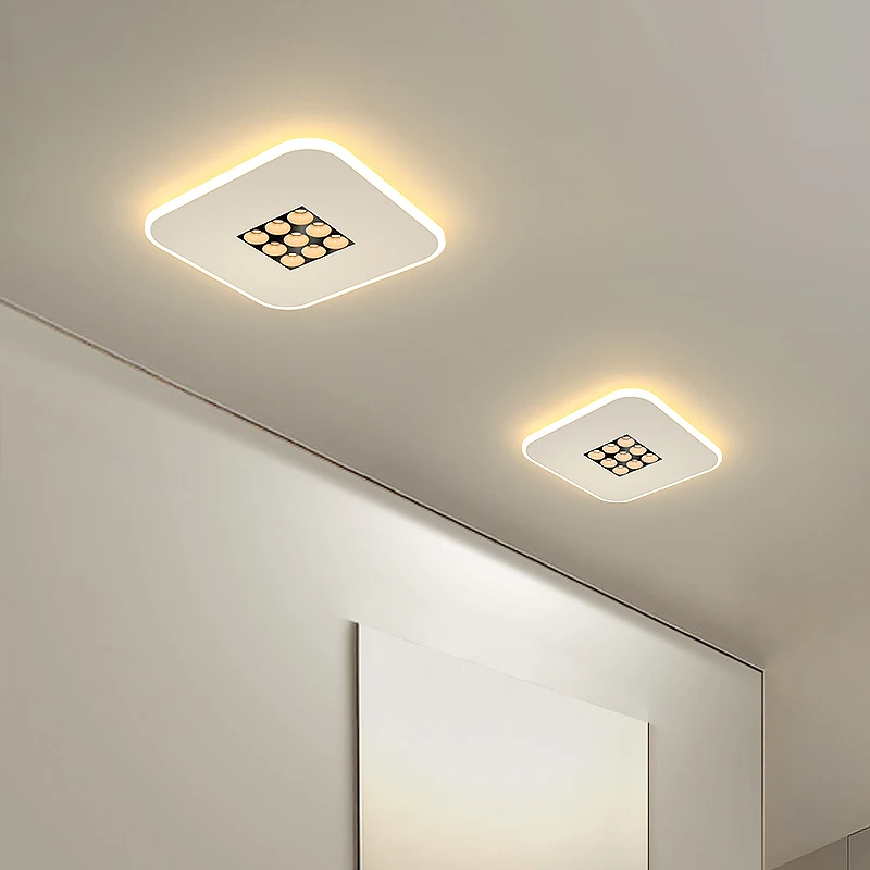 Novo ultra-fino acrílico luzes de teto simples e moderno led sala de estar quarto estudo sala de crianças corredor entrada varanda luz