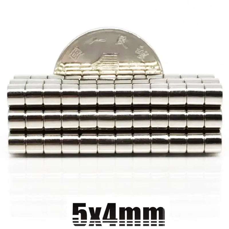 5x4mm 20/50/100/200/500/1000/2000pcs  Mini Super Strong Small Round N35 Craft Powerful Magnet Rare Earth Neodymium Magnets 5*4mm