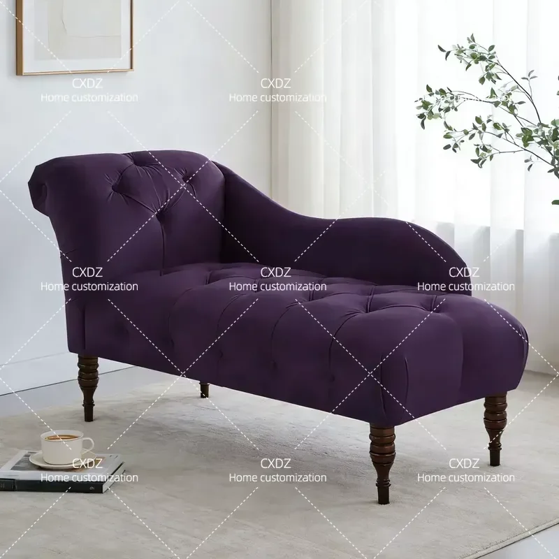 Fashion Small Apartment Couch Bedroom Bedside Stool Lazy Sofa Shoe Change Bench European Style Beauty Footrest