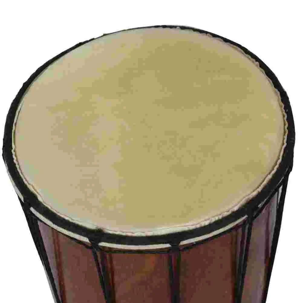 2 Pcs Roller Drum Skin Bass Accessories Leathers Covers Natural Pure Goat Bongo Heads Djembe Percussion conga