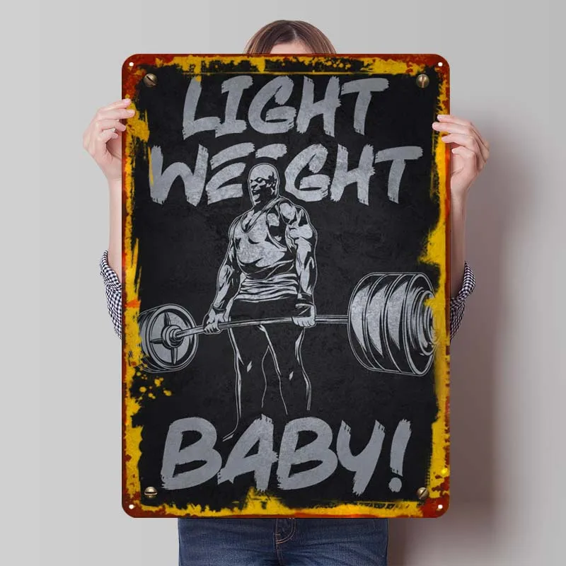 Light Weight Baby Ronni Motivational Metal Poster Room Ornaments Custom Metal Tin Signs for Wall Art Decoration Bathroom Decor