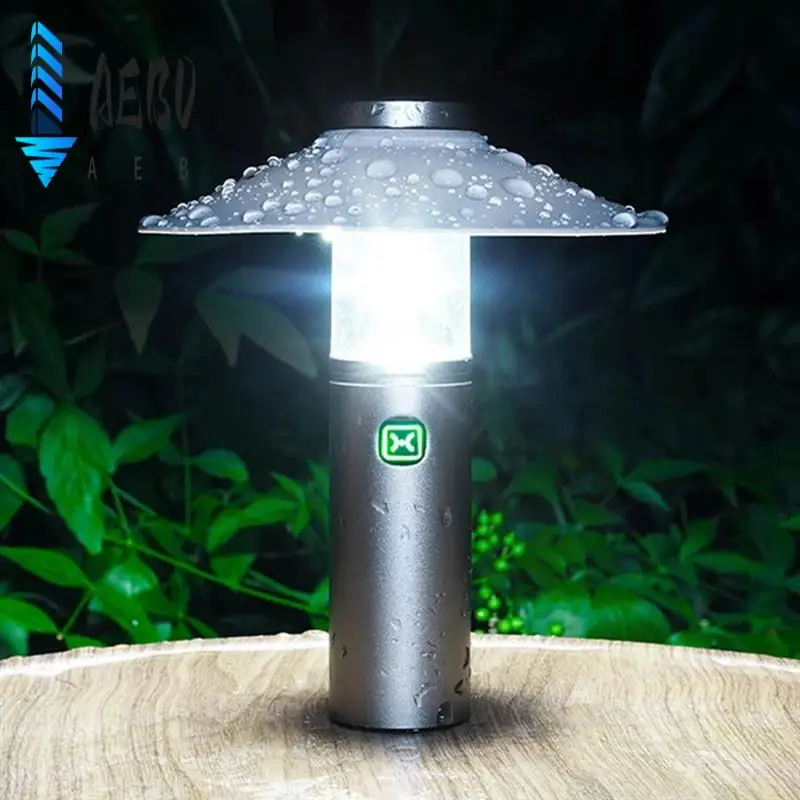 

AEB0-перезаряжаемый светодиодный фонарь для кемпинга — портативный многофункциональный фонарик с зарядкой TYPE-C для наружного освещения палатки
