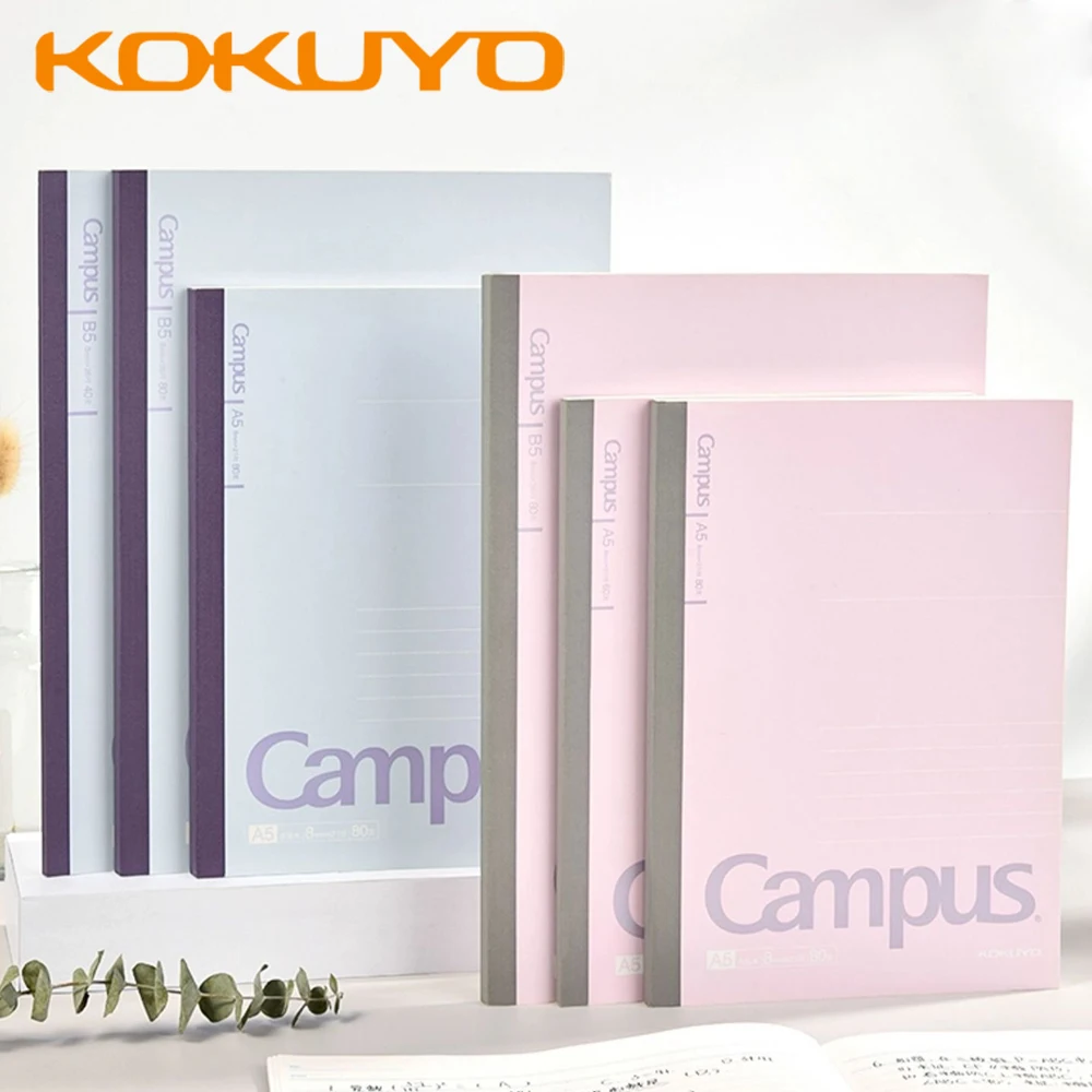 3pcs KOKUYO CAMPUS TOKYO Notebook Flip Coil Notebook Diary Book Wireless Adhesive Dot Line A5/B5 School Stationery