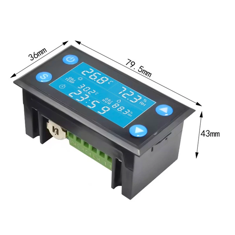 W1212 Digital Temperature Humidity Controller Timer SHT20 Sensor Probe For Incubator Aquarium Thermostat Humidistat-A39U