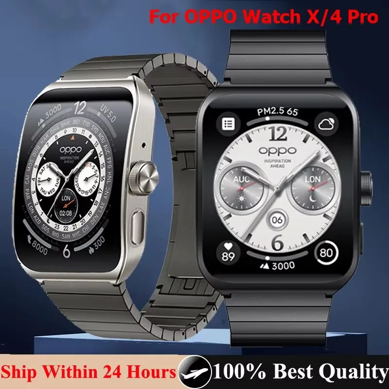 22mm Stainless Steel Band For OPPO Watch X 4 Pro Metal Bracelet Link Corrrea For OnePlus Watch 2 46mm/Realme Watch2 3 S Pro Belt