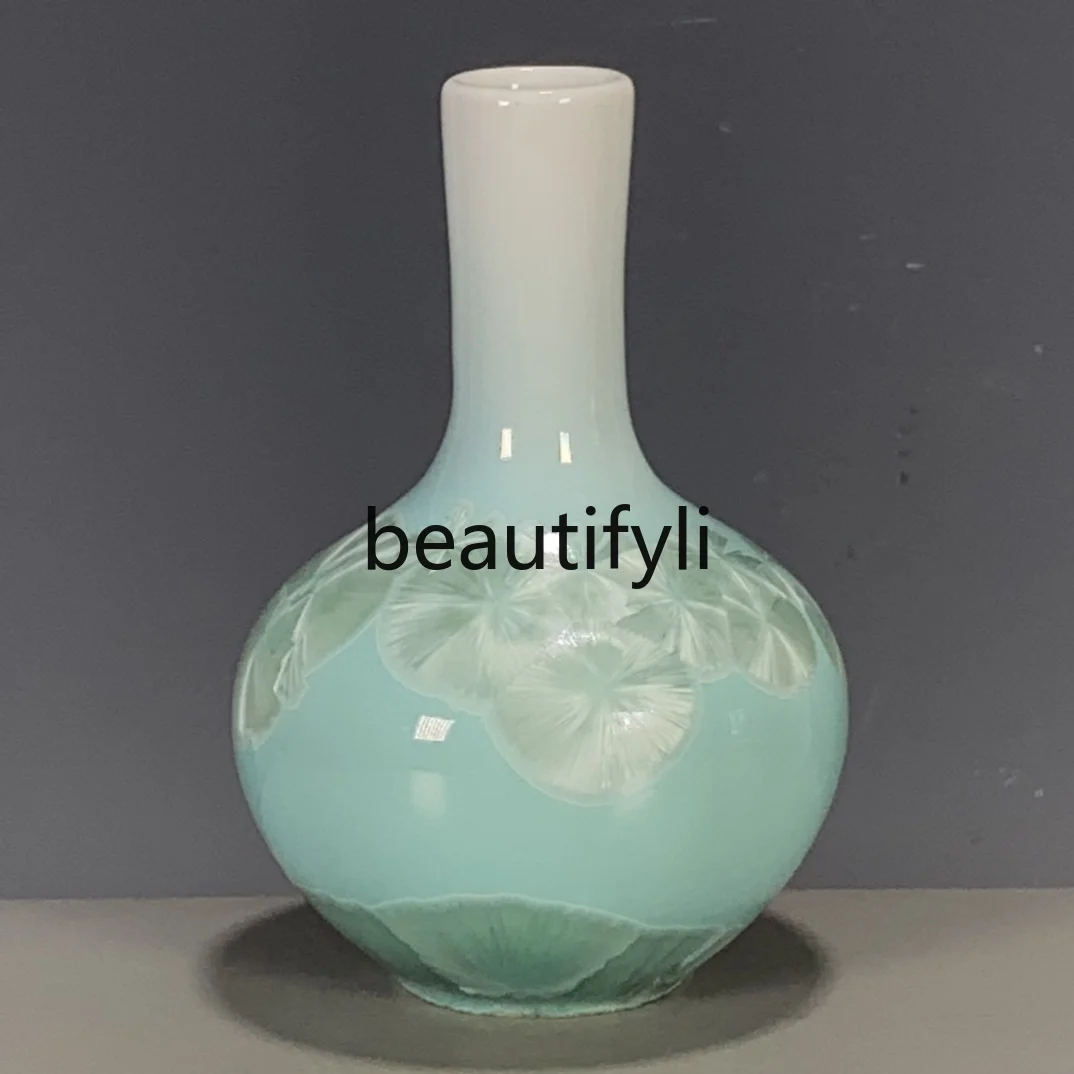 

Antique porcelain Qing Dynasty crystal celestial ball bottle appreciation bottle handed down collection