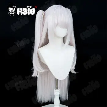 Halford Cosplay假髮纖維合成假髮「HSIU」90CM粉紅白雙馬尾長假髮+假髮帽遊戲碧藍航線Halford cosplay 8 最佳銷售 碧藍航線cosplay - №8