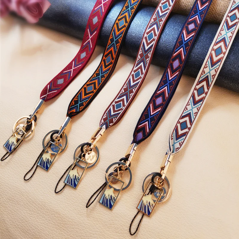 Mobile Phone Lanyard Chinese style retro embroidery pendant ethnic style suitable For iPhone 11 mobile phone shell lanyard sling