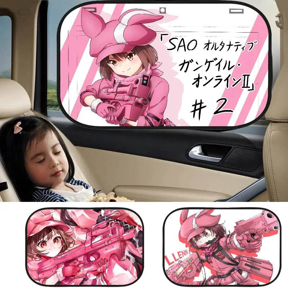 

Kohiruimaki Karen Cartoon Sunshade UV Protection Heat Electrostatic Film Summer Retractable Window Shade Car Printing