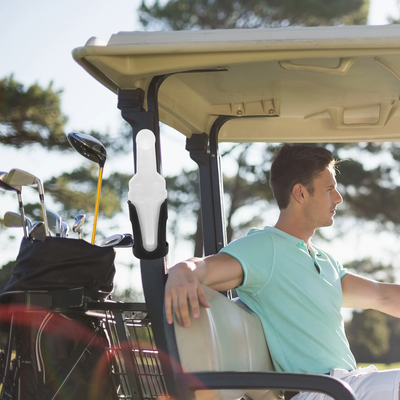 1 مجموعة عربة جولف زجاجة رمل سعة كبيرة Abs حشو معلق لصيانة الدورة لا تركيب الحفر حشرجة الموت العالمية