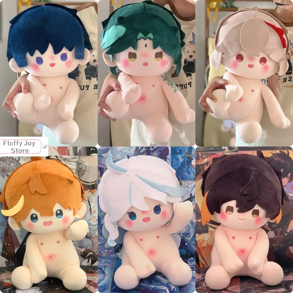 

1 шт. 40 см плюшевая кукла Genshin Impact: Сяо, Чжун Ли, Скарамуш, Казуха, Тартаглия, Фурина, Камисато Аято – мягкая игрушка, подарок для фанатов