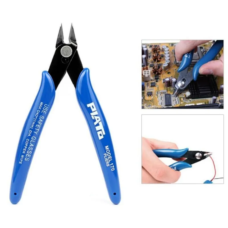 PLATO 170 Cutting Shear Pliers Jewelry Wire Cable Cutter Side Snips Flush Pliers for Wire Cotton Cutter DIY Hands Tool