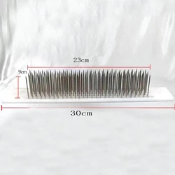 1PC 30CM Length White Hair Hackle With 100 PCS Needle For Raw Hair Making Remy Human Hair Extensions,Comb Machine Weft Tools