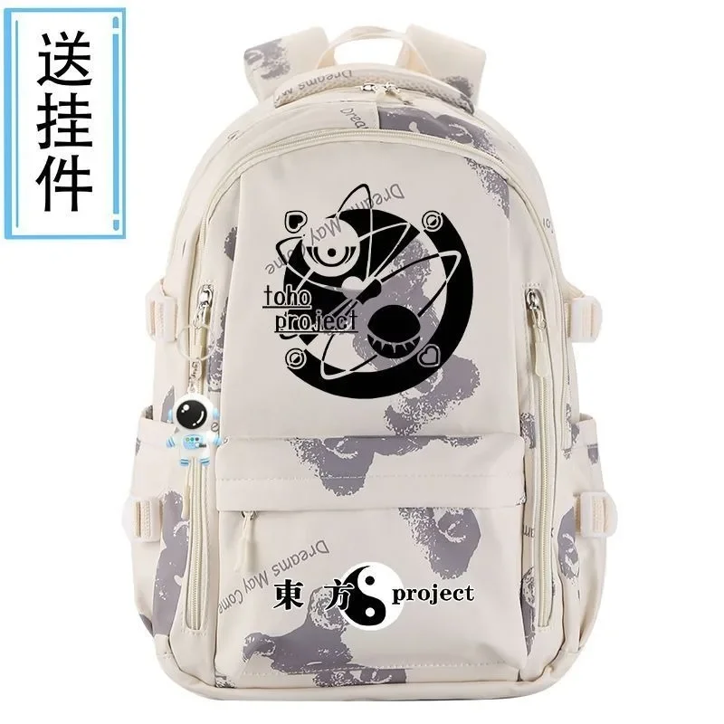 Breathable mesh, 31×44×19cm Black Red Blue Grey, Touhou Project, Student Kids Teens School Bags, Anime Backpacks Girls Boys