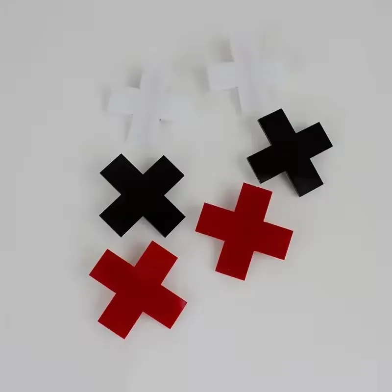 Y2K Anime Mädchen Rotes Kreuz Haarspangen für Frauen Mädchen Haarschmuck Hiphop Punk Haarspangen Haarnadeln Hairwear Cool Unique