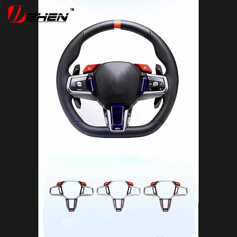 LED Suitable for BMW X3 5 7 Series G60 G70 G90 i5 i7 ix3 X5 M35I  M1M2 button driving mode Steering wheel atmosphere light trim