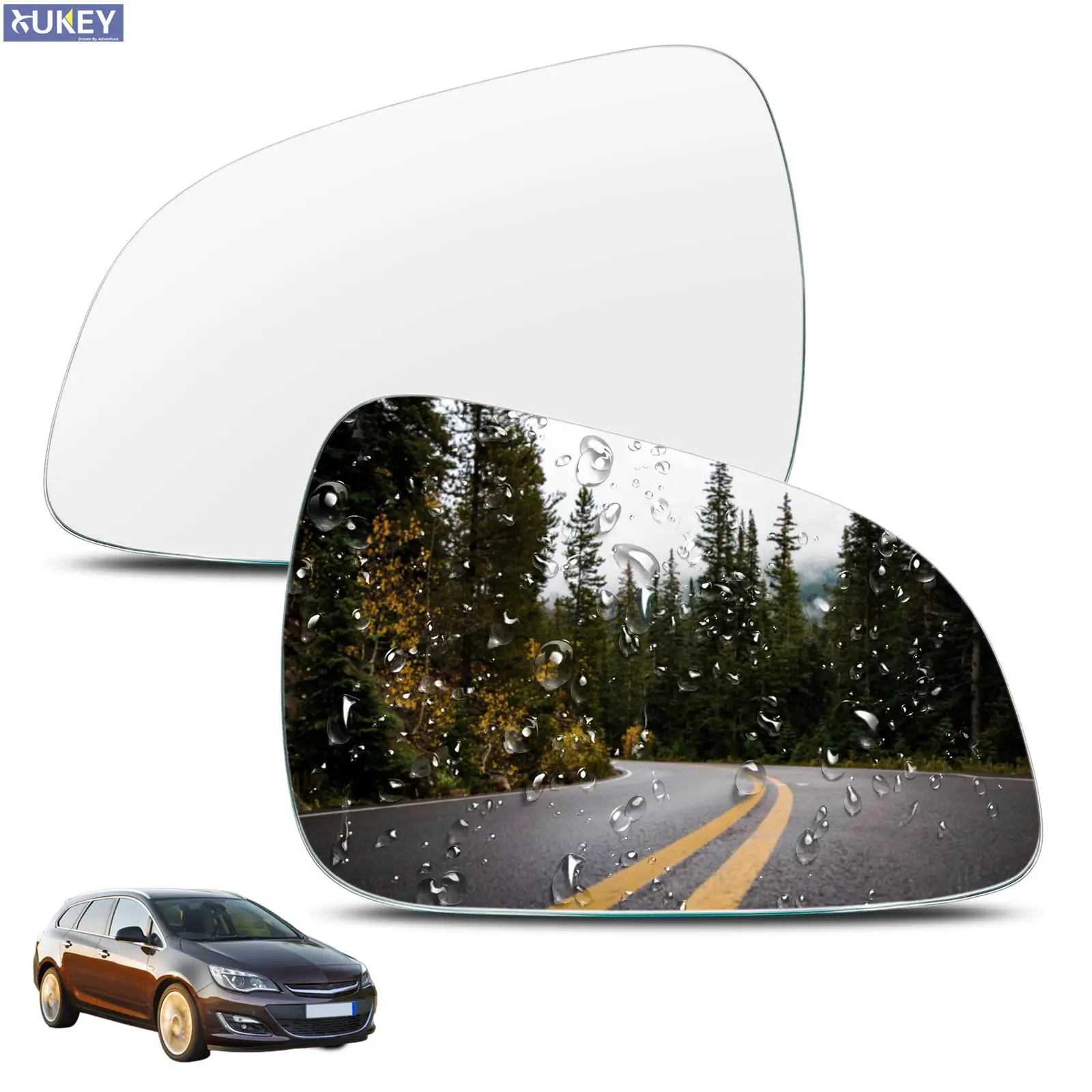 For Opel Vauxhall Astra H 2009 2010 2011 Left Right Side Wing Mirror Convex Glass Self-adhesive Stick On Mirror Rear Wide Angle