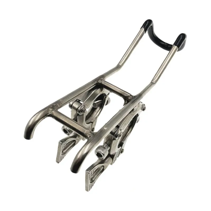 Marine Stainless Steel Hardware Accessories Components Fishing Rod Bracket Double Clamp Yacht Fishing Boat Speedboat