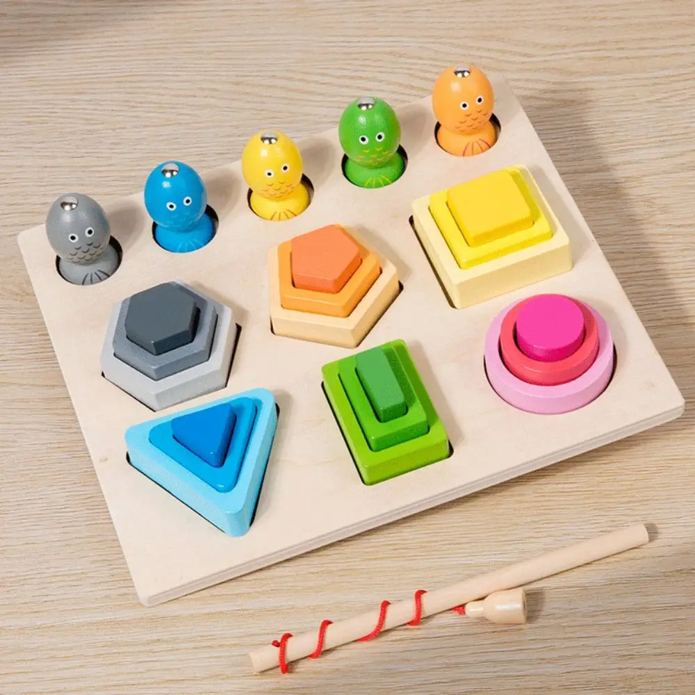 Holzform passendes Spielzeug geometrisch bunt Montessori Holzspielzeug pädagogisches Montessori Sortierung Stapelspielzeug Kleinkinder