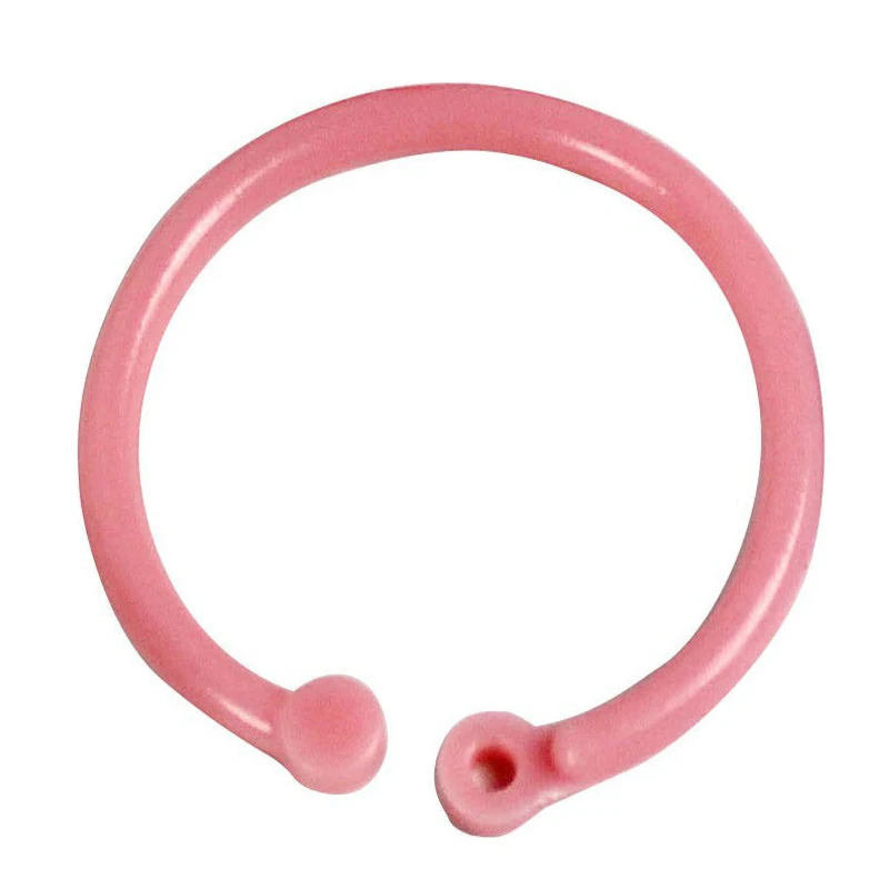 10/15/30 pz/set anello a fogli mobili anelli per raccoglitori multicolori anello flessibile per libri anello singolo fibbia di bloccaggio per Scrapbook cerchio chiave fai da te