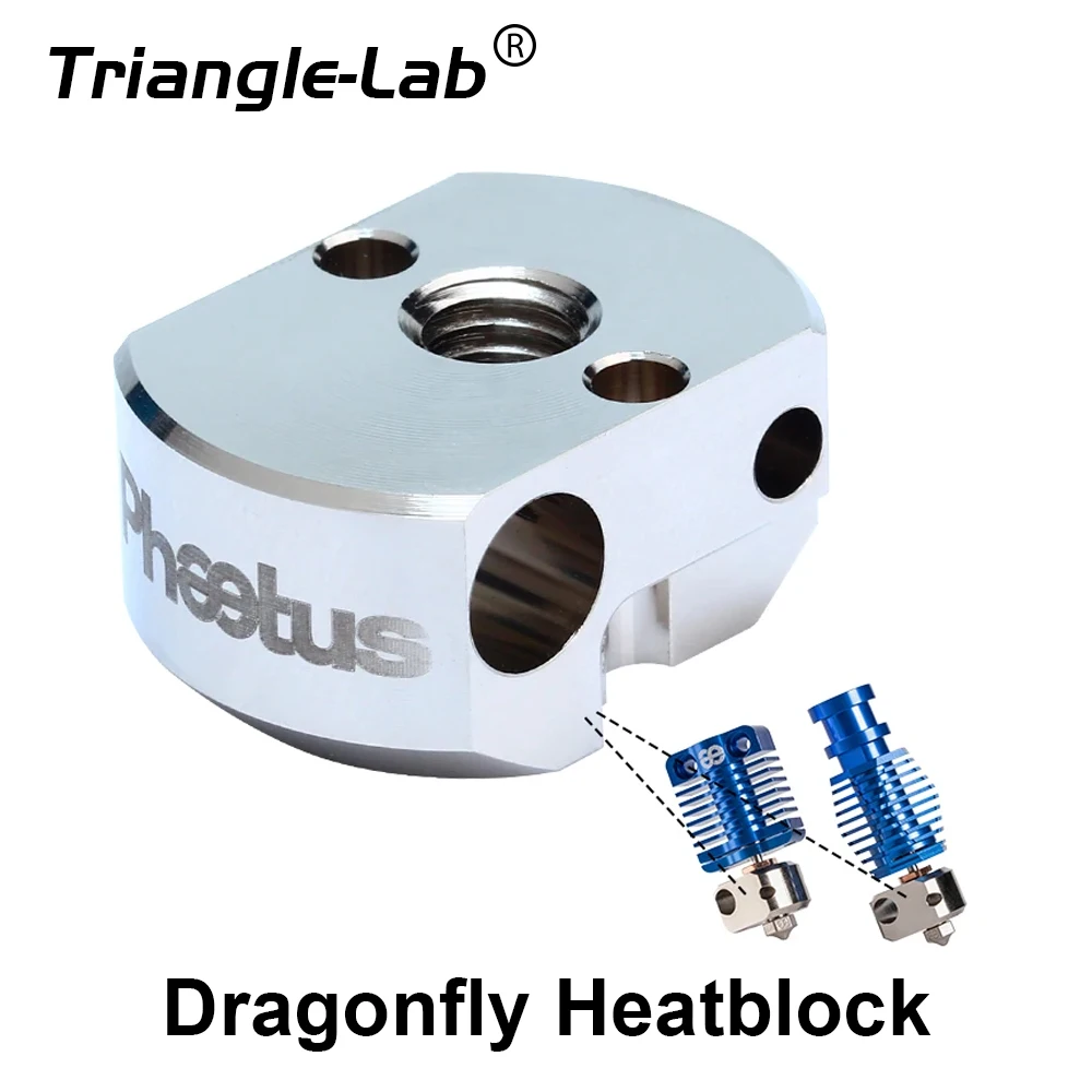 Trianglelab Dragonfly Heatblock Compatible with Dragonfly Hotend Only for Phaetus Dragonfly HOTEND