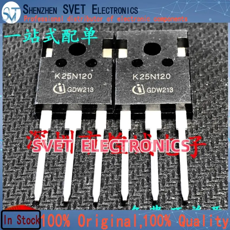 10PCS-50PCS  K25N120 SKW25N120  TO-247 1200V 25A   Original In Stock Fast shipping