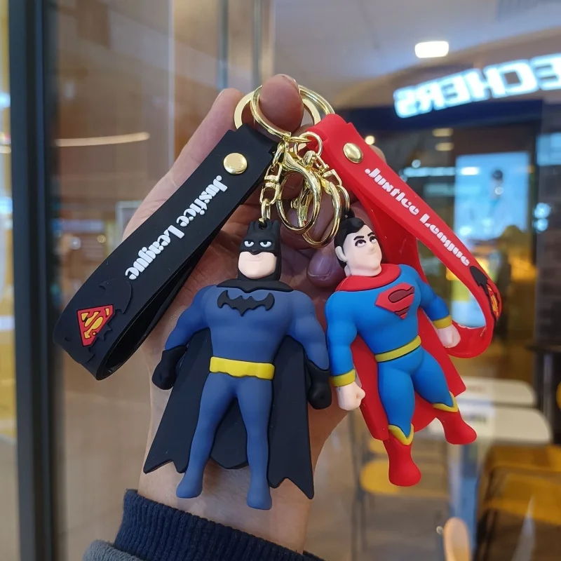 

Marvel Hero Spider-Man Keychain Cartoon Batman Keychain Creative Backpack Car Pendant Fan Gift