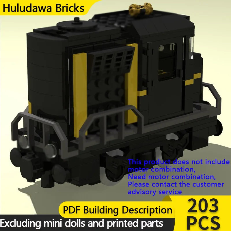 

Конструктор City Car Model MOC: Классический мини-черный грузовой поезд, модульная технология, детские праздничные подарки, набор для сборки игрушек