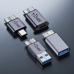 USB-A/Type-C To Micro B HDD Adapter USB 3.1 Type C Female To Micro USB 3.0 Male Connector for Hard Drive Cable Mobile Phone
